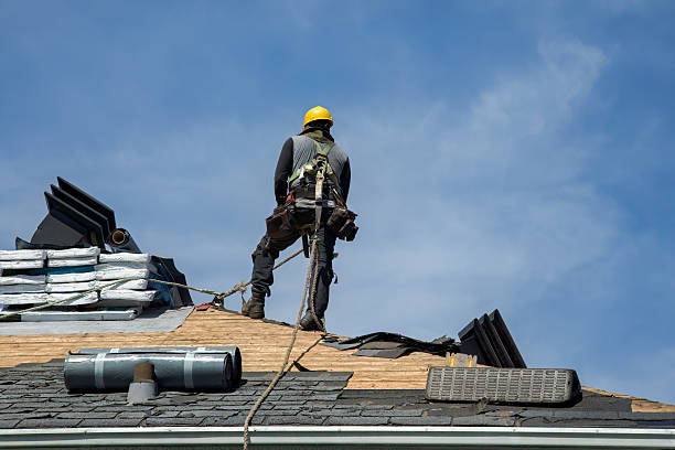 Professional Roof Replacement technician working in Julian, NC